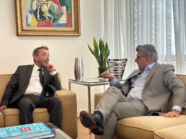 Guilherme Machado, presidente do Correio Braziliense e Romero Jucá, da Blue Solution falam sobre evento que debate a mineração no Brasil
